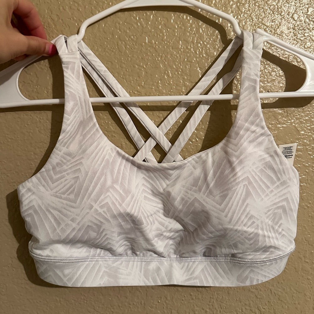 Lululemon White Sports Bra Size 6